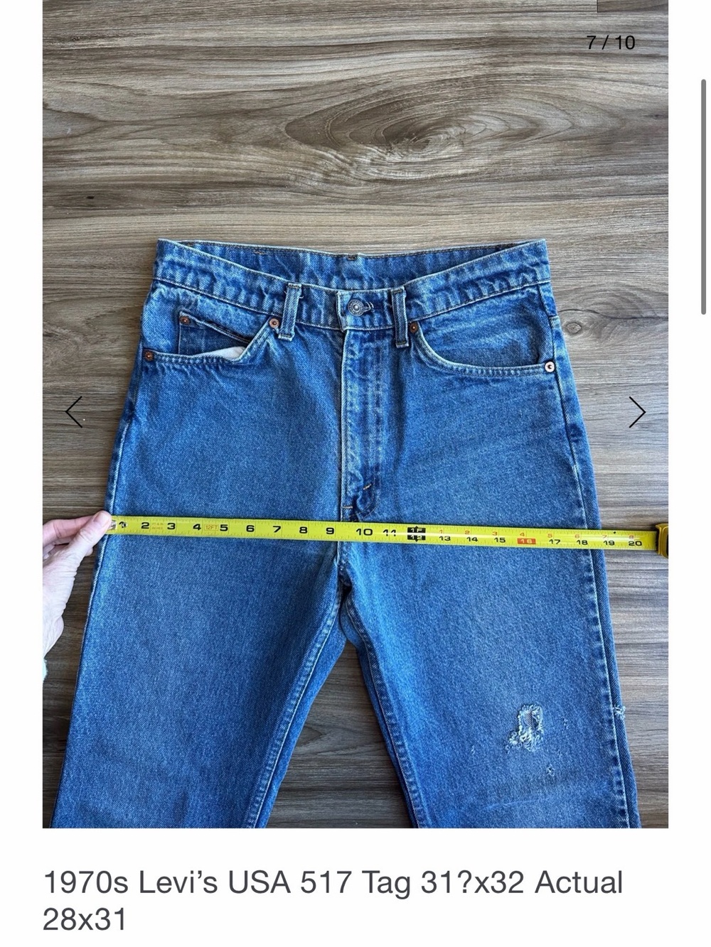 1970s Levi's USA 517 Tag 31?x32 actually more like 26/27
Vintage 517 - Picture 5 of 14